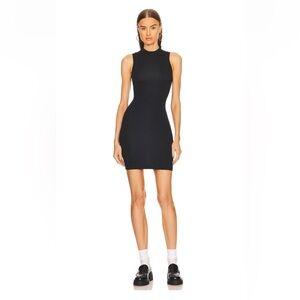 Helsa Mock Neck Jersey Dress